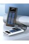 30000mAh Solar High-Capacity Power Bank with 4 Built-in Cables (Micro USB, USB-C, iPhone, USB-A) - 6