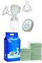 Electric Breast Pump & Disposable Changing Mats - Green - 240 Pcs