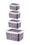 4-Piece Plastic Storage Box Set - 3