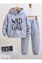 Printed Kids' Girls/Boys Tracksuit Set - Unisex Hooded Sweatshirt Jogger Tracksuit Set