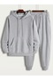 2-Piece Tracksuit Set - Hooded Sweatshirt and Jogger Sweatpants - 2