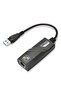 محول USB 3.0 إلى RJ45 جيجابت إيثرنت أسود اللون