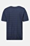 Men Crew Neck Short Sleeve Embroidered T-Shirt, Navy - 4