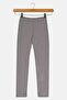 Kids Girl Embroidered Logo Pull On Leggings, Grey - 2