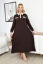 Plus Size Modal Fabric Dress with Ornamental Pocket Detail - 6
