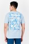 Men Sportswear Fit Short Sleeve Outdoor T-Shirt, Ice Blue - 3
