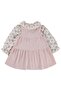 Buttoned Front Dress for 2-5 Years - Powder - 4