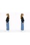 Pink 57703-26 Girls' 2-Piece Set Star Embroidered Sweatshirt and Wide-Leg Jeans - 6