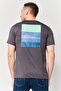 Men Regular Fit Embroidered Logo Short Sleeve T- Shirt, Dark Grey - 4