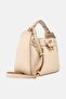 Women Brand Logo Hand Bag, Cream - 4