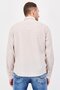 Jeans Men Regular Fit Long Sleeve Plain Casual Shirt, Beige - 2