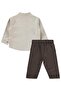 6-18 Months Set with Shirt - Brown - 3
