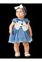 SELIN BOW PARTY DRESS - BLUE
