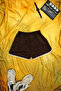 WOMEN'S COMBED WHITE TIE SLIT MINI SHORTS - 2
