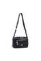Women's Multi-Compartment Medium Size Cross Shoulder Bag Black Victoria