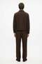 Men's Relaxed Fit Linen Look Seasonal Jacket Brown - 4