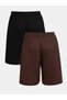 2 Pack Men's Combed Cotton Shorts - 2