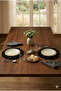 Ruffled Natural Black Supla-American Service Set 2 Pieces - 2