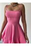 Slim Adjustable Strap Skirt Flounce Mini Dress - 5