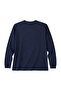 Men's Large Size Navy Blue Cotton Long Sleeve T-Shirt 3Xl-4Xl-5Xl-6Xl-7Xl-8Xl - 5