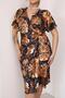 Plus Size Satin Dress with Twist Detail on the Front - 2