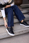 Zalvi̇ro Women's Black Genuine Leather Lace-Up Sneaker - 4