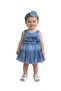MILLA PARTY DRESS WITH HEADBAND - BLUE - 2