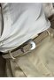 Bren Stone Color Suede Look Belt 100 cm - 2