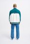 Men's Embroidered Detailed Polo Sweatshirt Ecru-Oil Green - 7