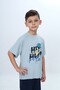Boy's Crew Neck Short Sleeve Printed T-Shirt 24990 - 3