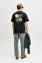 Men Black Graphic Cotton Crew Neck T-Shirt - 3