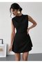 Rochie mini cu guler înalt - 2