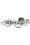 14 Piece Stainless Steel Cookware Set 5 Ply with Casseroles and Fry Pan