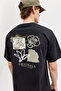 Men Black Graphic Cotton Crew Neck T-Shirt - 4