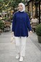 Sequin Detailed Striped Tunic Shirt - 3