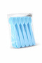 Light Blue Plastic Spoons 25-Pack – Disposable Durable Spoons - 2