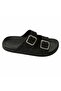 Silvery Double Buckle Women's Orthopedic Sole Slippers