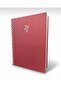 دفتر ملاحظات مربع بغلاف صلب حلزوني - 17x24 سم