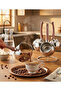 Taç Rose Gold Stainless Steel Coffee Pot Set with Stand, 3 Pieces