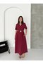 Waist-Tied Pleated Parachute Fabric Dress