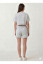 2-Pack Women's Shorts Set - Black and Gray High-Waisted No-Show Oversize Shorts - 7