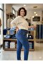 Reepi̇ Jeans Battal Darpaça Full Rigla High Waist with Studs - 2