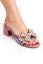 Girl's Pink Shiny Slippers – Stylish Design with Sparkling Bow