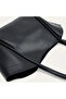 Women's Black Leather Look Puppy Handbag - 4