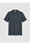 Lcw Vision Anthracite Polo Neck Men's T-Shirt
