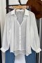 Balon Kol Yaka Detailed Oversize Shirt 5018 - 2