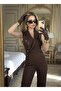 Imported Crepe Fabric Pearl Embroidered Pocketed Lined Special Design Sleeveless Jumpsuit Dress