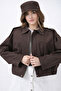 Women's Long Sleeve Snap Zipper Closure Jean Bomber Jacket 0737 - 2