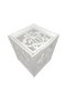 Square Decorative Figurine with Oriental Pattern White - 2