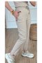 Women's Full Lyclary Waist Lace-Up Super Comfortable Double Leg Ankle-Length Top Line Pants - 2